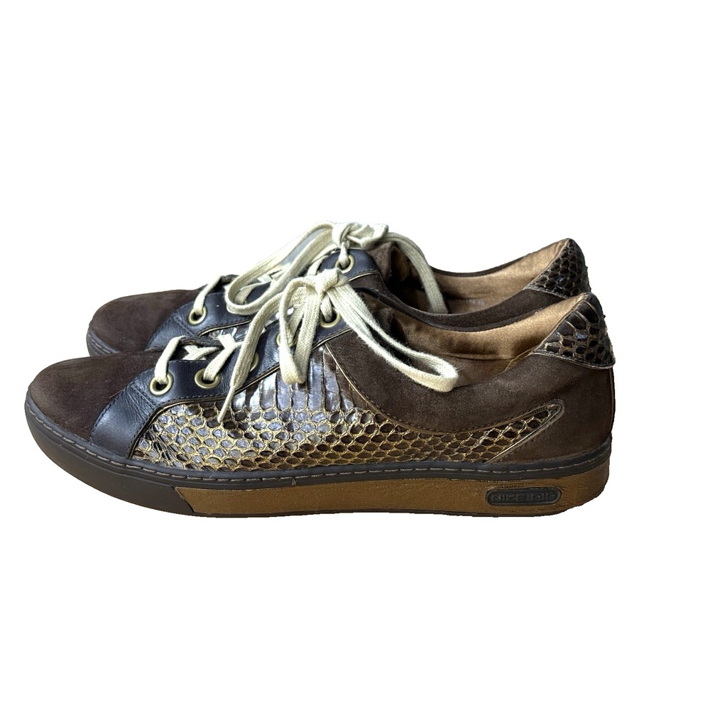 Cole Haan G Series‎ NikeAir Women Brown Gold Sneakers 8B